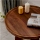 Masuta cafea cu roti, lemn, maro, 2 niveluri, 59 x 40 cm
