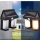 Set 4 x Lampa solara dubla, 3 moduri iluminare