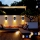 Set 4 x lampa solara 6 LED, Senzor, lumina calda