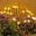 Set 2 x Lampa solara LED Alb Cald, 6 bulbi, decoratiune gradina