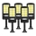 Set 5 x Lampa solara 160 LED, 8 celule, JORTAN