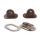 Kit montare folie terase: 40 bride rotative si 40 capse metalice