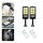 Set 2 x Lampa solara 6 LED SMD cu senzor de miscare si lumina