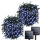 Set 2 x Instalatie solara 100 LED, Albastru, 10 Metri