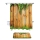 Set baie 2 piese: perdea si covoras, model Grass