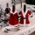 Set 2 huse festive pentru sticla de vin, decoratiune de Craciun