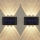 Lampa solara de perete 6 LED, lumina bidirectionala