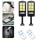 Set 2 x Lampa solara cu 6 celule, telecomanda
