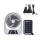 Ventilator solar cu 2 becuri si lanterna
