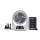 Ventilator solar cu 2 becuri si lanterna