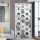 Set 2 x Autocolant decorativ pentru usa - 77 x 220 cm, Grey Comb