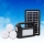 Kit panou solar GD-8080 cu 3 becuri si lanterna inclusa