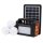 Kit panou solar GD-8080 cu 3 becuri si lanterna inclusa