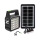 Kit solar LED GD-105 LED, Lanterna multifunctionala cu panou solar