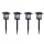 Set 4 x lampa solara felinar LED 40 cm, Alb cald