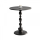 Masuta rotunda pentru cafea, fier, 52 x 38 cm, Negru
