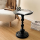 Masuta rotunda pentru cafea, fier, 52 x 38 cm, Negru