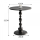 Masuta rotunda pentru cafea, fier, 52 x 38 cm, Negru