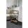 Raft slim metalic cu 3 polite MDF, 81 cm