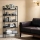 Raft metalic decorativ cu 5 polite, 113 cm, Negru