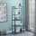 Raft metalic decorativ cu 5 polite, 113 cm, Negru