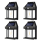 Set 4 x Lampa solara 3W LED, Senzor de miscare