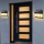 Set 2 x Lampa solara tripla cu senzor de miscare