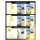 Set 2 x Lampa solara tripla cu senzor de miscare