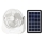 Ventilator Solar Portabil 6 inch cu lumina LED