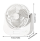 Ventilator Solar Portabil 6 inch cu lumina LED