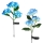 Set 2 x Lampa solara Hortensie 70 cm, lumina calda