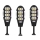 Set 3 x Lampa Solara Jortan 8 Celule 200 LED COB, Senzor de Miscare