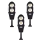 Set 3 x Lampa Solara Jortan 60 LED COB, 2 Celule, 120W, Senzor de Miscare