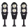 Set 3 x Lampa Solara Jortan 60 LED COB, 2 Celule, 120W, Senzor de Miscare
