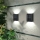 Set 4 x lampa solara cu lumina bidirectionala