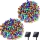 Set 2 x Instalatie solara 100 LED, exterior, Multicolor