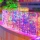 Instalatie LED cu franjuri lungi 1 M, Lungime 25 M, 500 LED, Multicolor