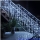 Instalatie LED cu franjuri lungi 1 M, Lungime 25 M, 500 LED, Alb Rece