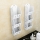 Set 2 x Etajera suspendata baie, 60x17 cm, Alb