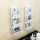 Set 2 x Etajera suspendata baie, 60x17 cm, Alb