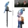Set 2 x Lampa solara de gradina, papagal albastru