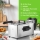 Friteuza electrica din inox, 3 litri, 2000 W, termostat, capac transparent