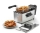 Friteuza electrica din inox, 3 litri, 2000 W, termostat, capac transparent
