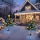 Set 2 x Lampa solara LED de Craciun, brad impodobit 68 cm