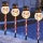 Set 3 x Felinar Solar Stick, Om de Zapada 36 cm