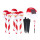 Set 3 x Felinar Solar Stick, Mos Craciun 36 cm