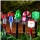 Set 3 x Felinar Solar Stick Brad Verde 41 cm