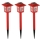 Set 3 x Felinar Solar Stick de Craciun, 38 cm