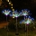 Set 2 x Lampa solara artificii cu suport metalic, 120 LED, multicolor