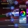 Banda LED lumini ambientale auto, 5 unitati, 6M, iOS, Android